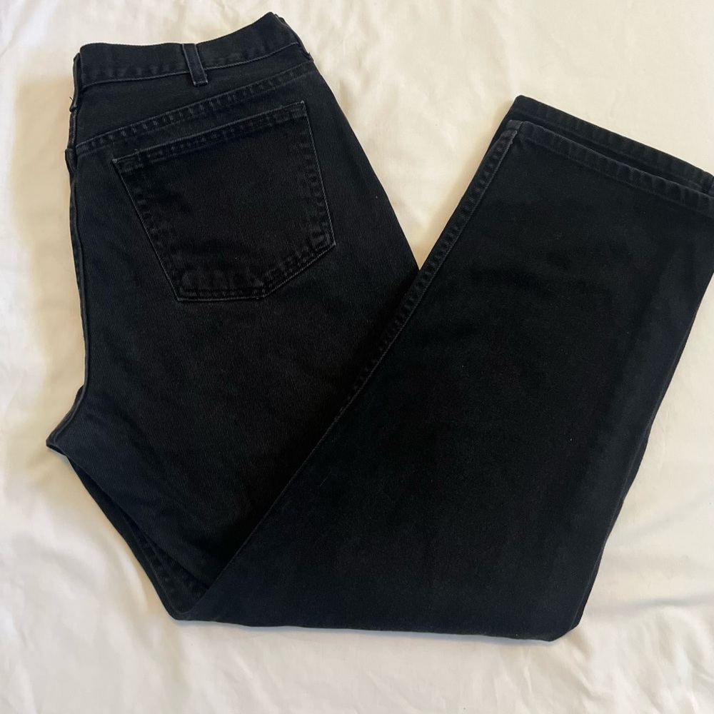 Mens Black Jeans 40x32